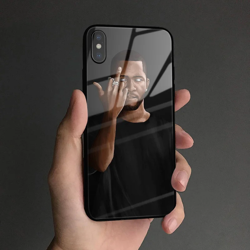 Frank Ocean Blonde rapper Coque чехол из закаленного стекла для телефона чехол для apple iPhone6 6s 7 8 Plus X XR XS 11 Pro MAX - Цвет: TBUP 8