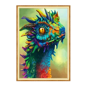 

Meian Dragon full square diamond 5D DIY Diamond arts 3D Diamond painting Kits cross stitch diamond mosaic photo home decor
