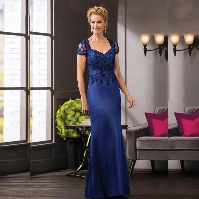 Royal Blue Mother Of the Bride Dress 