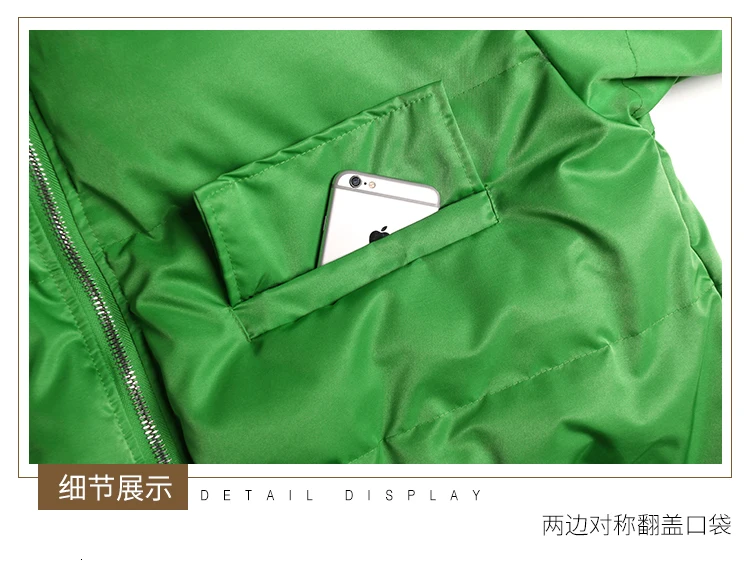 QING MO Green Black Women Thick Parkas Plus Size Women Hooded Parkas Female Winter Elegant Wadded Coat ZQY2022