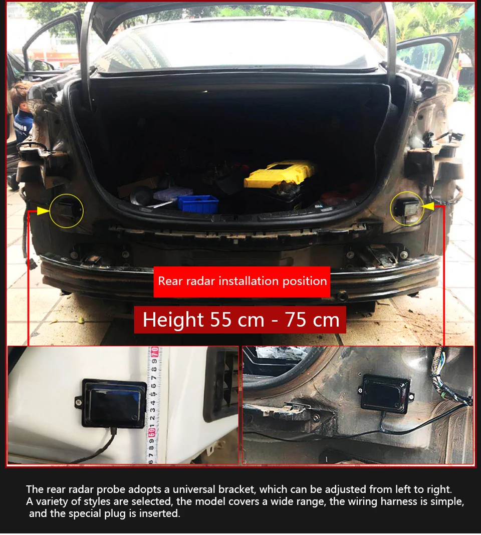 Скрытый автомобильный радар-детектор автомобиля BSD BSA BSM в нижние винты-держатели прицелы прицела мотоцикла радиолокатор датчик парковки обнаружения