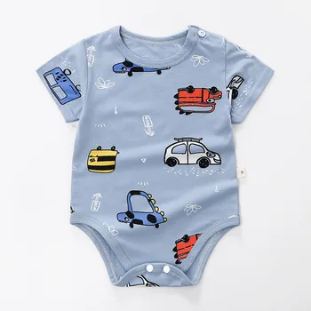 

2020 New Baby Jumpsuit for Summer Male and Female Newborns Baby Short Sleeved Hayi Thin Cotton Onesie