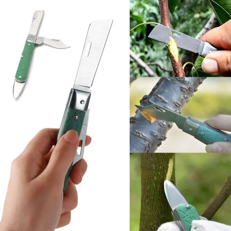 Прививочный складной нож садовый резак для поднятия ветвей рассады инструмент