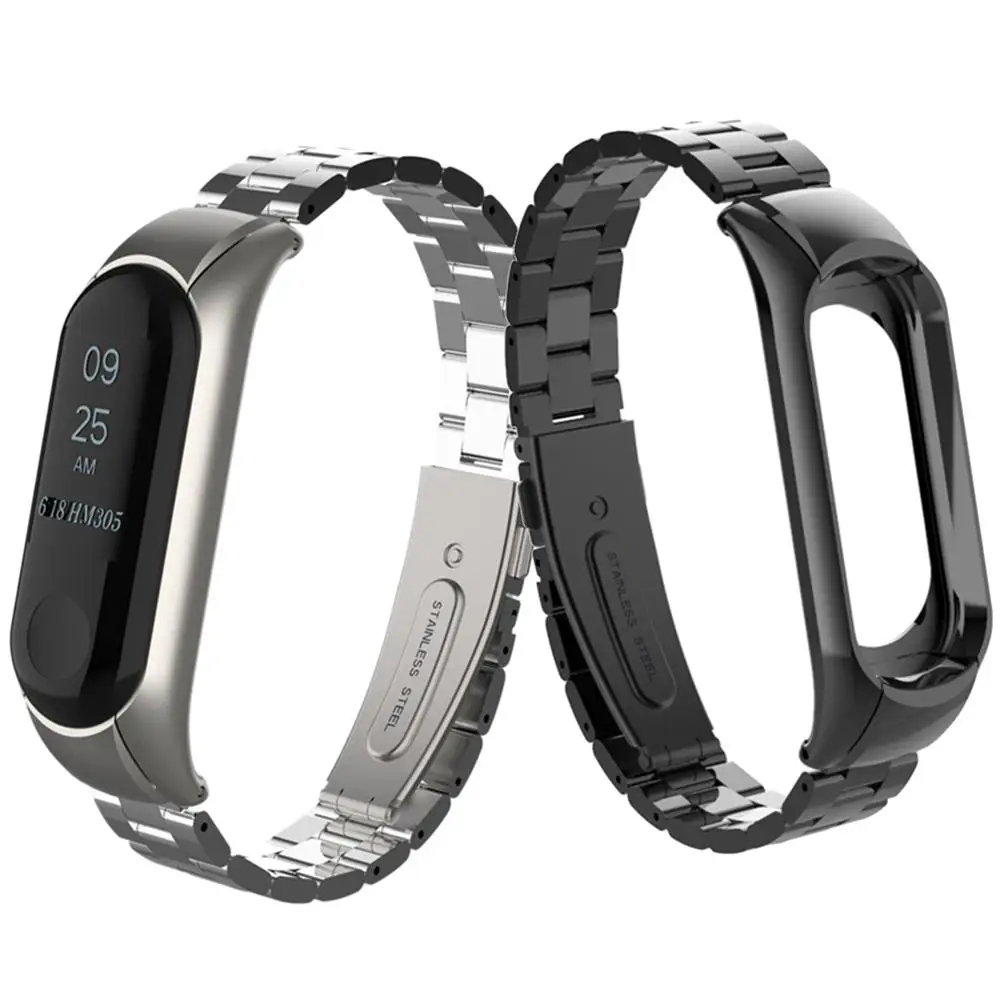Спортивный сменный металлический ремешок для Mi Band 3 Smart Bracelet