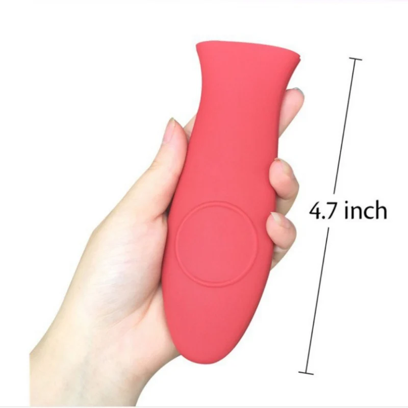 Non-Slip Silicone Handle Holder Pot Pan Handle Cover Potholder Heat Wrap Pot Sleeve Cover Grip Cookware Parts 2Pcs