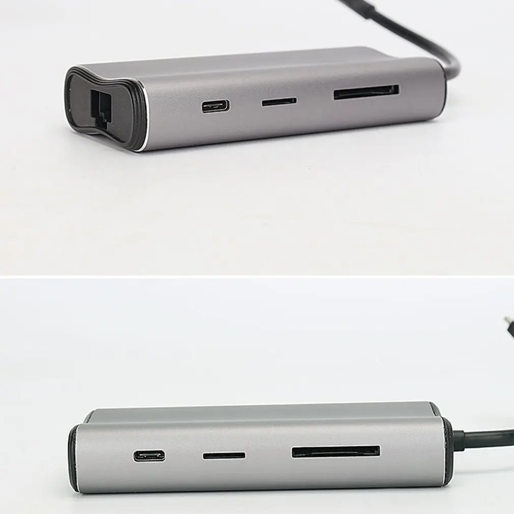 Тип-c к Gigabit Ethernet порт Hdmi кардридер Usb3.0 Seven-In-One концентратор для док-станции Macbook