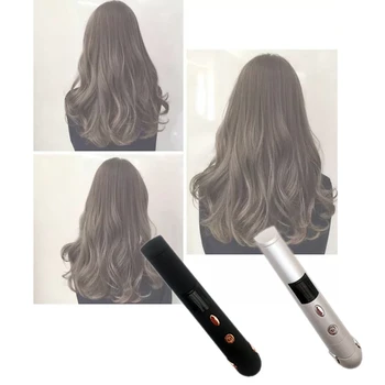 

Mini Shape Hair Straightener Curler Power Bank Styler Double Side Fast Heating, Type A(2400Mah Usb Charging)