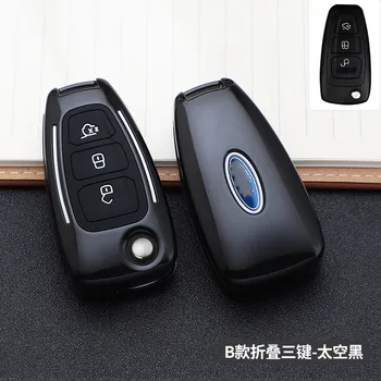 New Car Fashion Flip Key Cover telecomando Fob adatto per Ford Focus MK3 Mondeo Fiesta Kuga ECOSPORT ESCAPE RANGER s-max c-max - New Car Fashion Flip Key Cover telecomando Fob adatto per Ford Focus MK3 Mondeo Fiesta