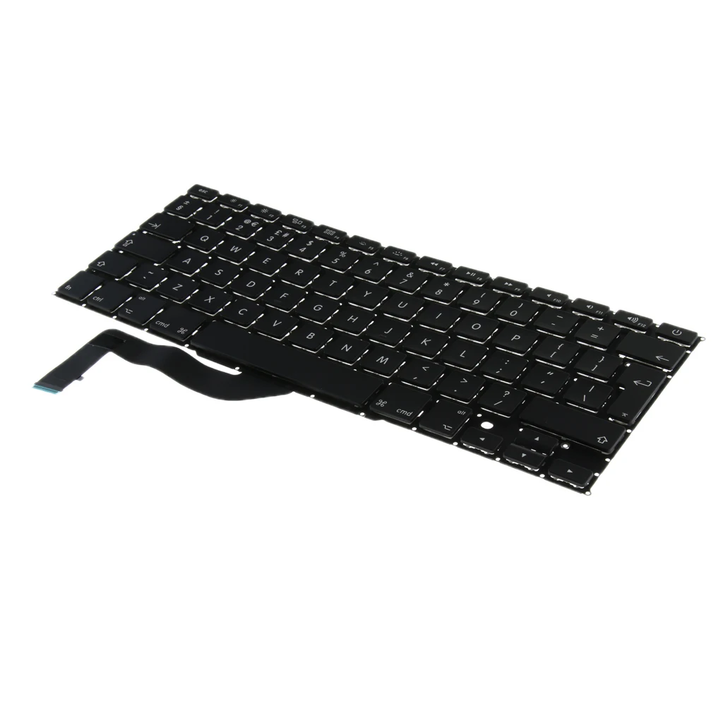 Laptop Keyboard Accessory UK Layout for Apple MacBook Pro Retina 15 Inch A1398 (Black)