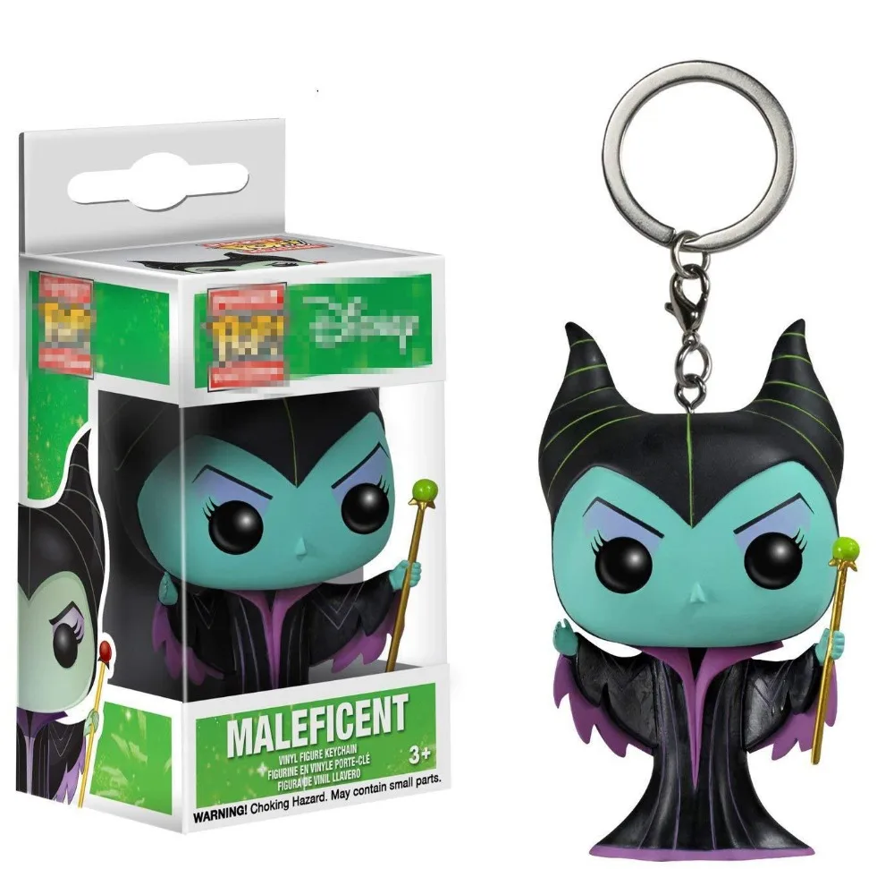 Funko Pop Princess Maleficent брелок игрушка Maleficent Карманный поп Брелок фигурка брелок для ключей автомобиля сумка игрушки с розничной коробкой