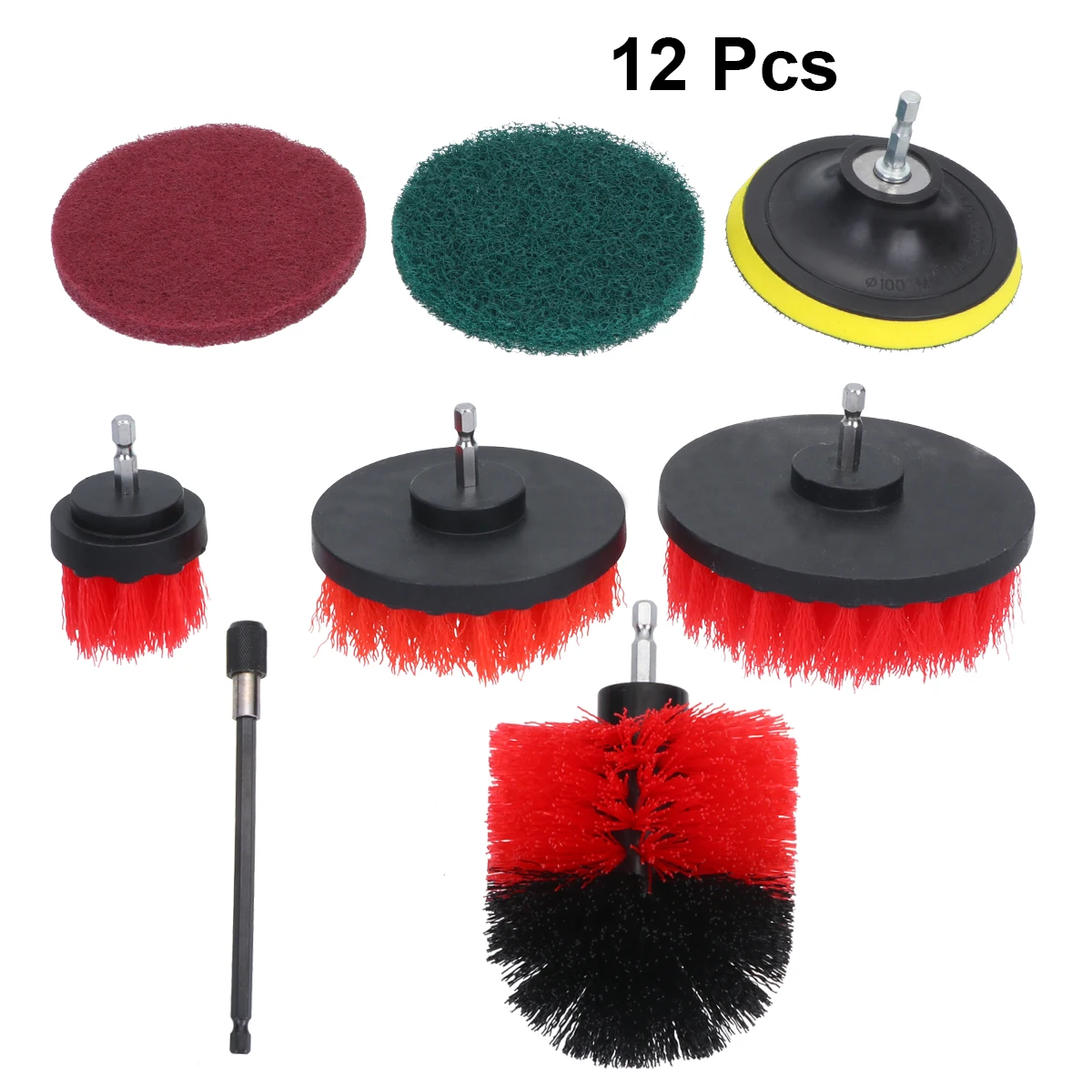 12pcs Electric Cleaning Brush Electric Drill Cleaning Brush Attachments Multifunction Power Scrubber Brush