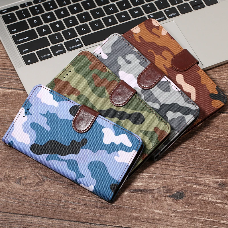 

Camouflage S8 S9 S10 S5 S6 S7 Leather Case Wallet Cover For Samsung Galaxy A6 A7 A8 J4 J6 2018 A3 A5 J3 J5 J7 2017 Flip Case