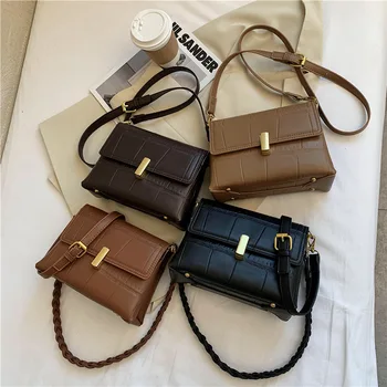 

Unusual Bag Brand Original Design Autumn/Winter Retro Bag 2020 HOT Fashion Joker Stone Pattern Messenger Bag Shoulder Bag