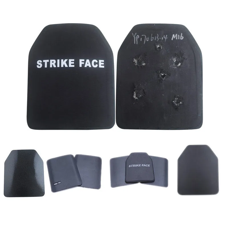 Composite PE ceramic bullet-proof insert plate steel tactical vest bullet-proof backcoat with built-in breast insert plate core Composite PE ceramic bullet-proof insert plate steel tactical vest bullet-proof backcoat with built-in breast insert plate core