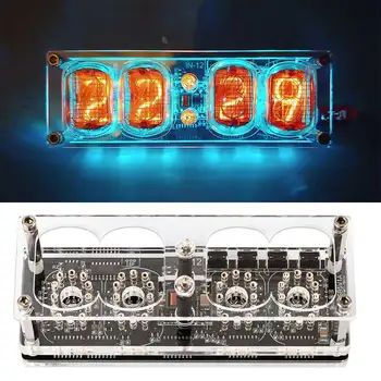 

IN-12 luminous tube clock visual effect 4-bit integrated RGB LED with backlight
