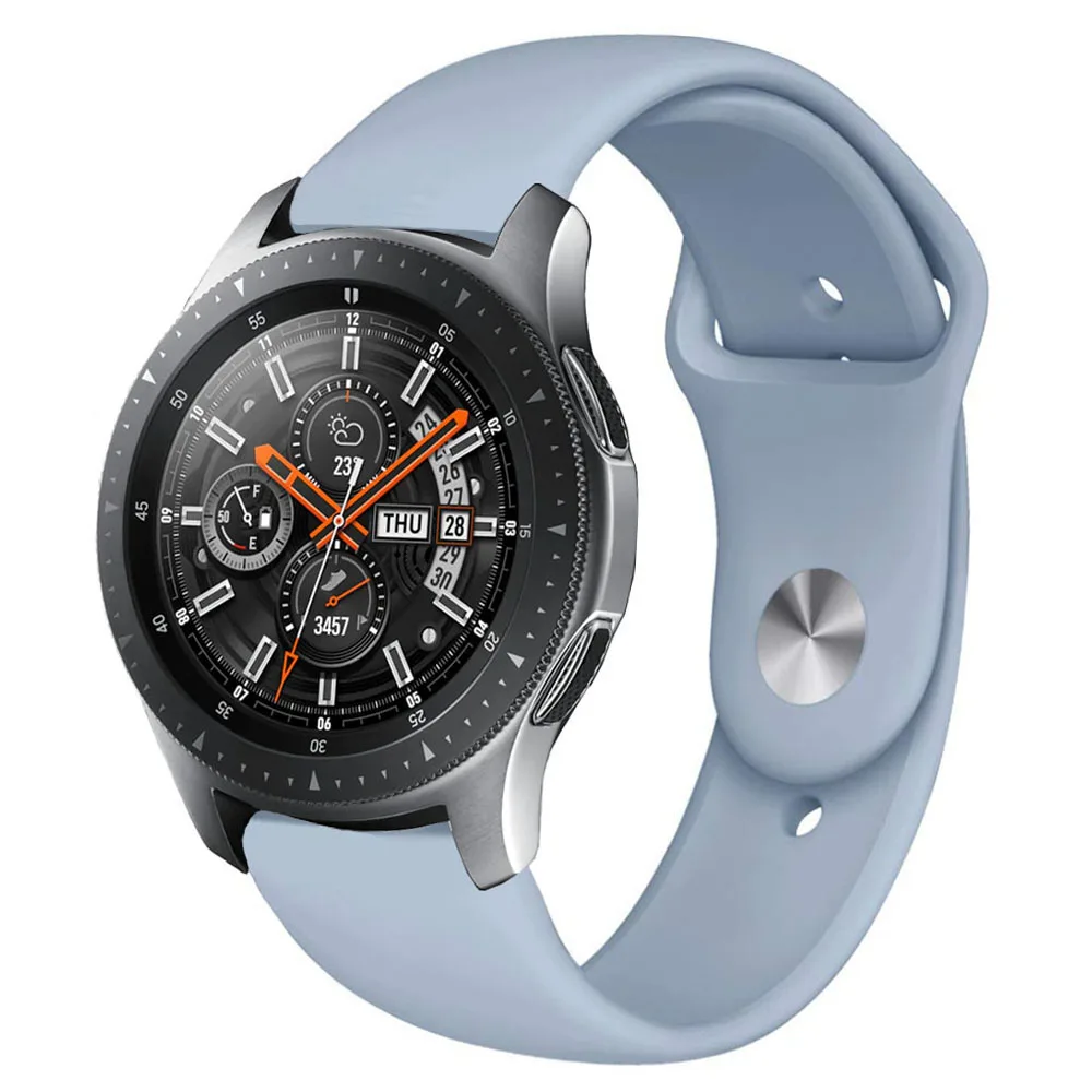 22 мм 20 мм ремешок для Galaxy Watch 42 мм 46 мм samsung gear S3 Frontier Браслет спортивный ремешок силиконовый ремешок для huawei Watch Gt