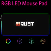 

Rust Mouse Pad RGB Large 90x40 Mat Keyboard For Computers Gaming Mousepad Large Desk Mat LED Keyboard Laptop Mousepad