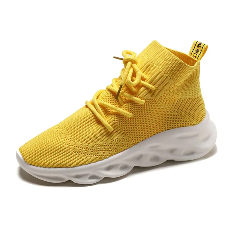 

Women Shoes Stretch Fabric Socks Sneakers Women Summer Autumn Slip on Flat Shoes Women Platform High-top Breathable Sneakers