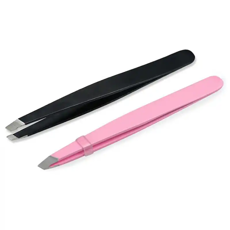 1 Set Stainless Steel Eyebrow Tweezers For Facial Ingrown Hair