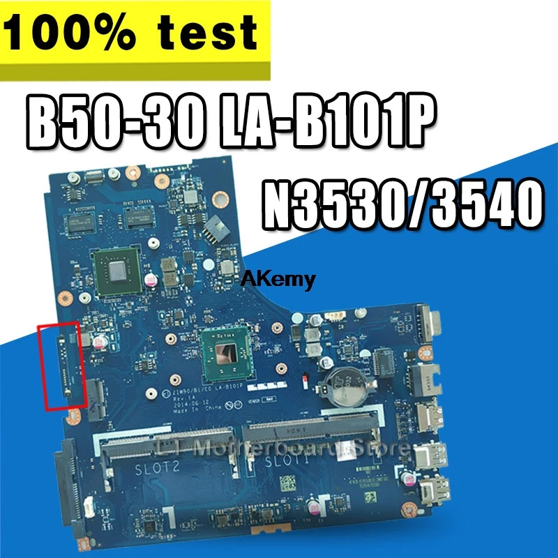 

Free Shipping NEW Tested mainboard for lenovo B50-30 LA-B101P Notebook motherboard with N3530 N3540 cpu