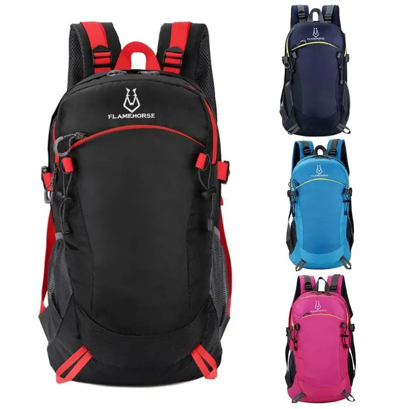 

30L Nylon Adjustable Breathable Women Men Bag Waterproof Outdoor Camping Travel Backpack Rucksack Sport Bags