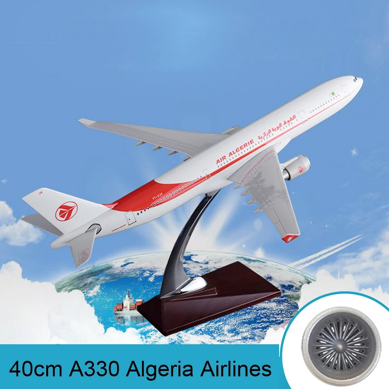 40 см Смола A330 Airbus Модель Algeria Airways Air Algeria Международный авиационный самолет модель креативный сувенир для путешествий