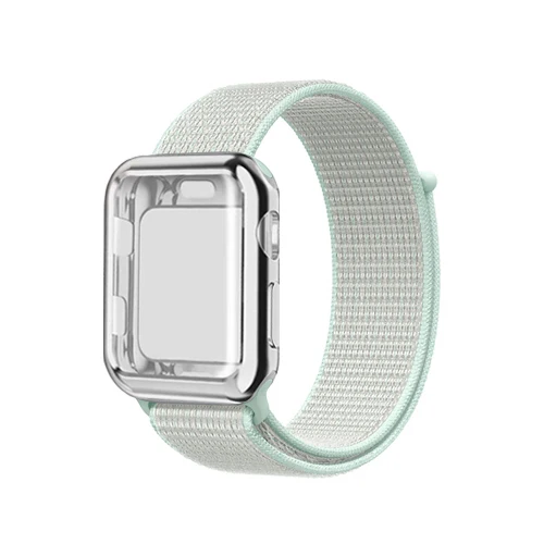 3 Спортивный бесшовный и чехол для apple watch 5/4/3/2/1 apple watch, ремешок 42 мм, 38 мм, 40 мм 44 наручных часов iWatch, не оставляющее отпечатков пальцев и браслет - Цвет ремешка: 3