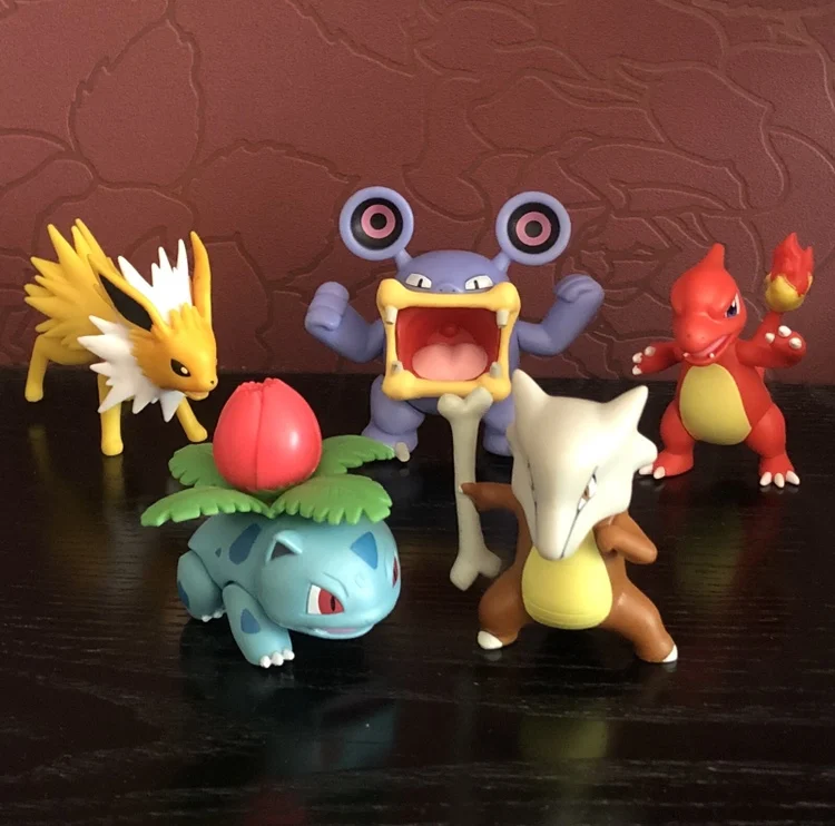 Pokemon Wct Joint Elf Mobile Modello Charmeleon Loud Red Wartortle Psyduck Ivysaur Action Figure Model