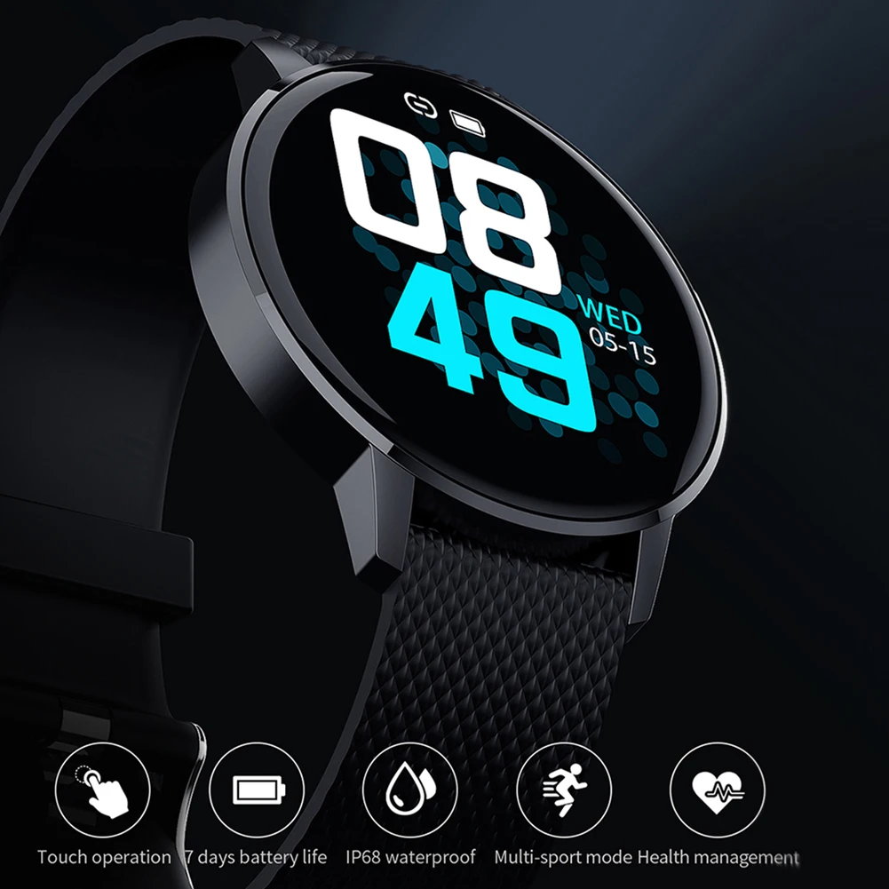 

2020 new smart watch For Android Ios step heart rate Smartwatch Girl And Men Watch waterproof sports smart bracelet Tracker