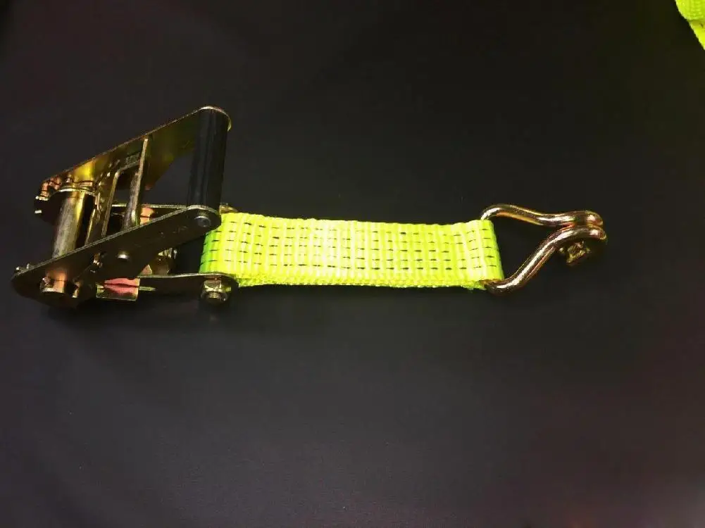 Dragonpad Recovery Ratchet HI-VISABILITY YELLOW Alloy Wheel Safety Straps Trailer 5ton