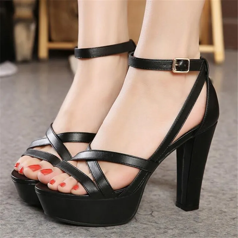 platform dress heels