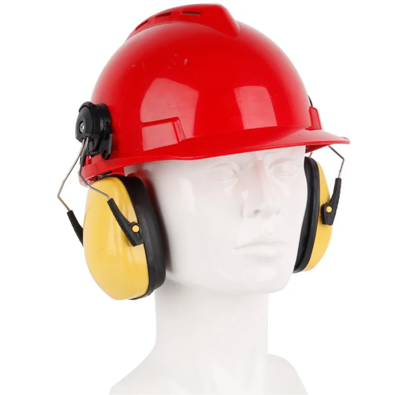 

Hanging with Safety Helmet-Sound Insulation Earmuffs Anti-noise Work Site Logging Cutting Polishing Noise Reduction OEM Protecti