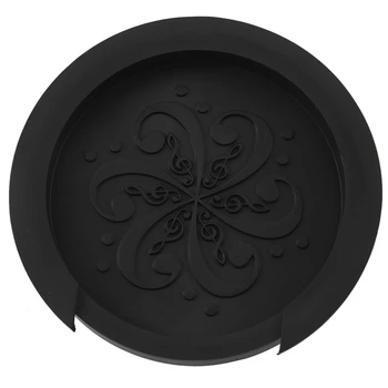 

Acoustic Guitar Sound Hole Cover Block Plug Screeching Halt for 40"/41" EQ Black
