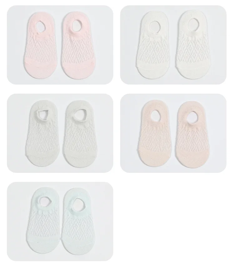 Spring And Summer New Style Children Mesh Breathable Hidden Ankle Socks Wholesale Children Socks Cartoon Pattern Thin No-show So