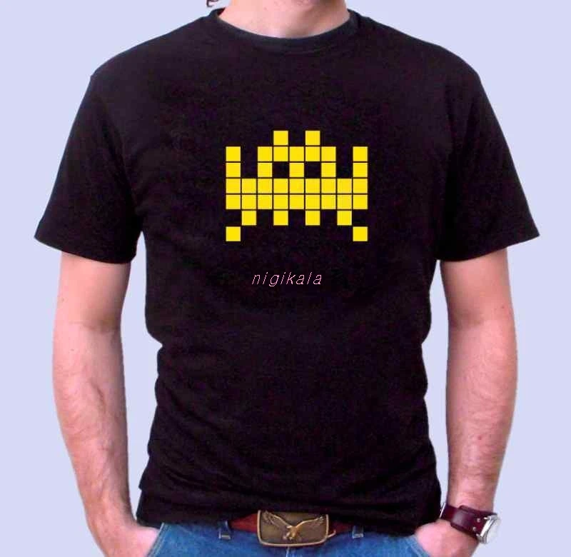 

SPACE INVADERS T-SHIRT COMPUTER GEEK TEE THE IT CROWD INSPIRED