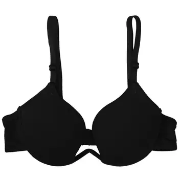 

Bras Victoria Style New Fashion Deep V Low Cut Women Sexy Push Up Bra Backless Invisible Seamless Bra 32B black