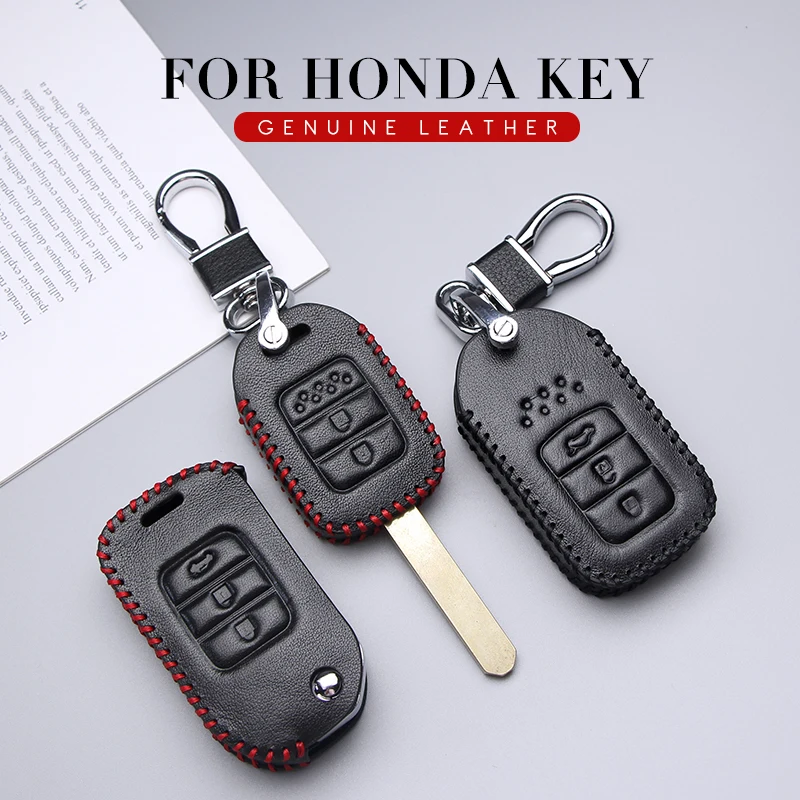 Кожаный чехол для ключей автомобиля для Honda Civic CR-V HR-V Accord Jade Crider Odyssey- Freed Pilot City XR-V BR-V паспорта