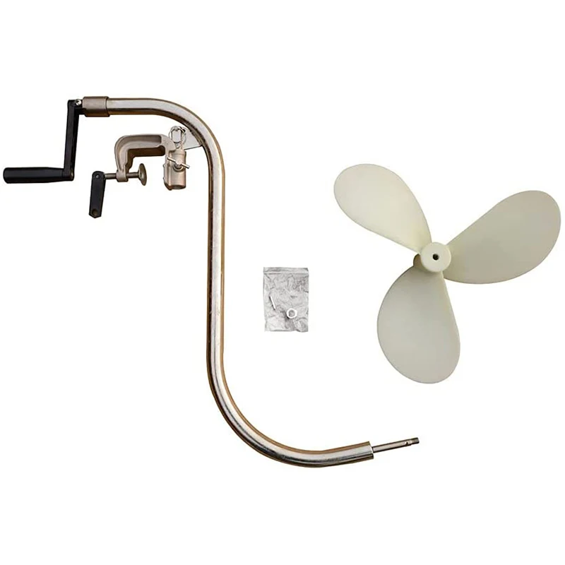 HandCrankMotorRubberBoatManualPropellerHandDrillBoatMount