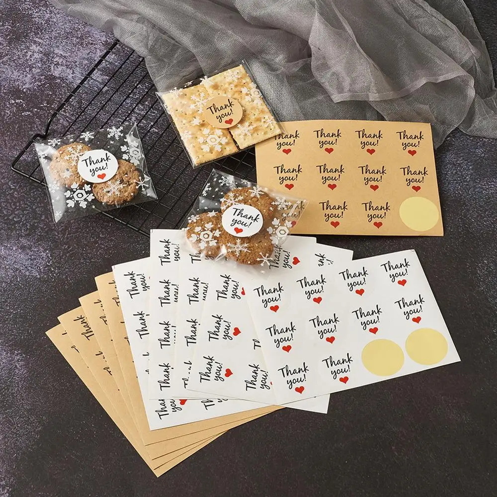 1 комплект пластиковые пакеты с принтом клейкой снежинкой и наклейками