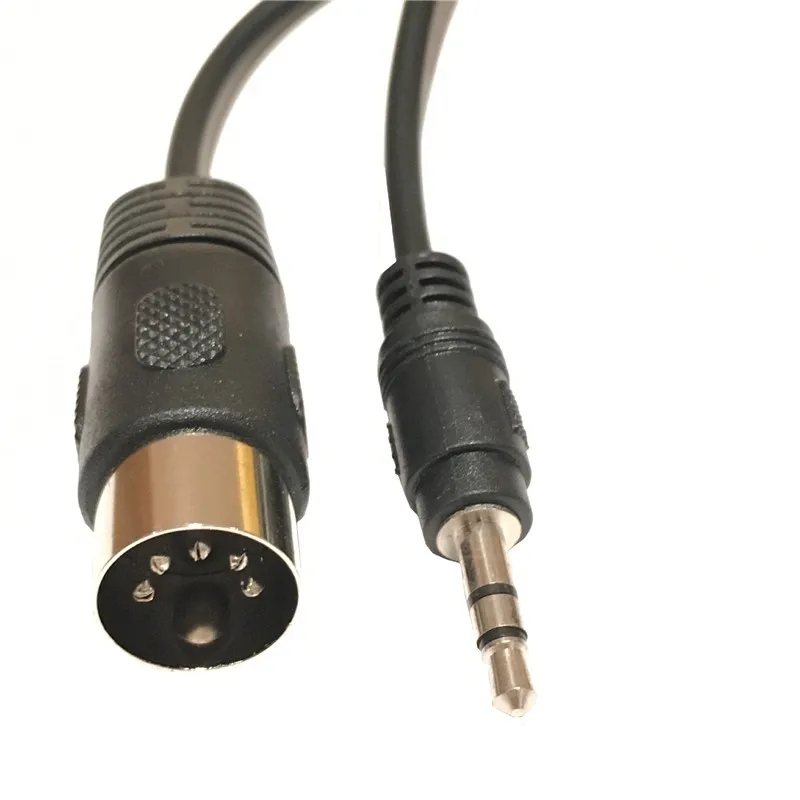 Cavo Audio 1 Metro Da 7 Pin DIN Maschio A 2 RCA Maschio - Adattatore Stereo Doppia Schermatura Per Segnale Audio - 3