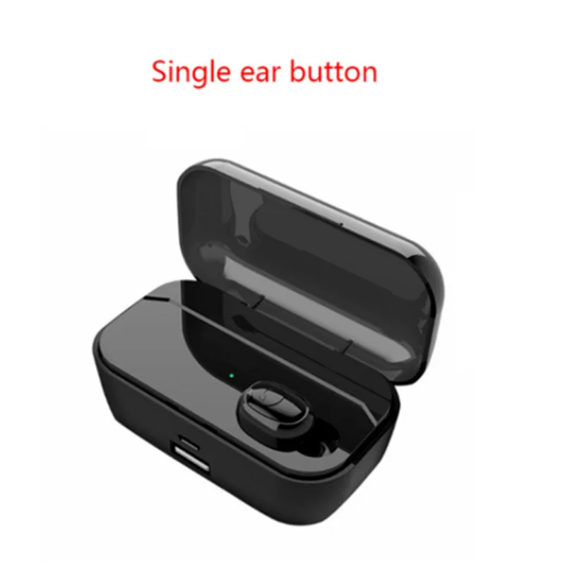 Single ear button 3600 мА/ч, наушники-вкладыши TWS Bluetooth 5,0, гарнитура, стерео беспроводной ушной раковины, Hi-Fi, sonido deporte auriculares Манос libres игровой auriculare - Цвет: Single ear button
