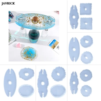 

3Pcs/Set DIY Wine Rack Coaster Epoxy Resin Molds Handmade UV Resin Casting Silicone Mould DIY Crafts Decorations Making Tools