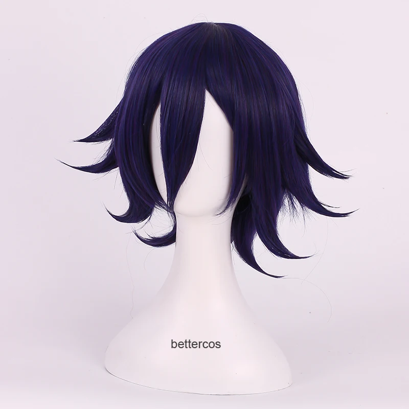 Danganronpa V3: Killing Harmony Ouma Kokichi Косплей парики короткие прямые термостойкие синтетические волосы парик+ парик шапка