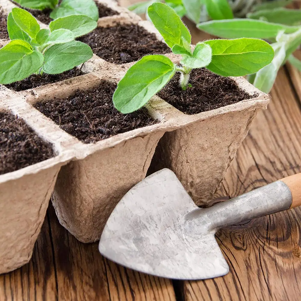 17Pcs 12 Compartments Seed Starter Tray Biodegradable Peat Pots Seedling Germination Trays Organic Plant Kit | Дом и сад