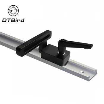 

1 oblique cut stop track E 300 mm 400 mm 600 mm slot TT slot Aluminum oblique cut track woodworking tools oblique cut stop track