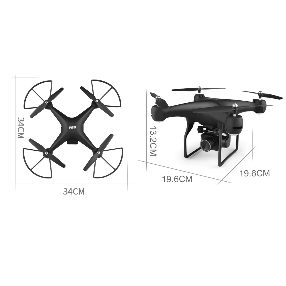F68 RC 4K Дрон с камерой жеста Фото Видео трек полета 3D флип высота Удержание 25 минут время полета Wifi RC Квадрокоптер