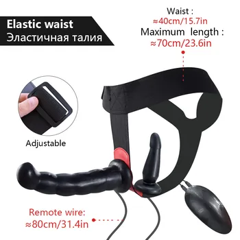 Strapon Realistic Double Dildo Vibrator for Women Big Panties Strap on Dildos Sex Toys for Woman Couple Lesbian Erotic Sex Game 2