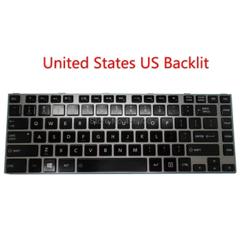 

Laptop Keyboard For Toshiba For Satellite P840 P845 V130670BS3 V13066ABS3US English US with backlit Black New