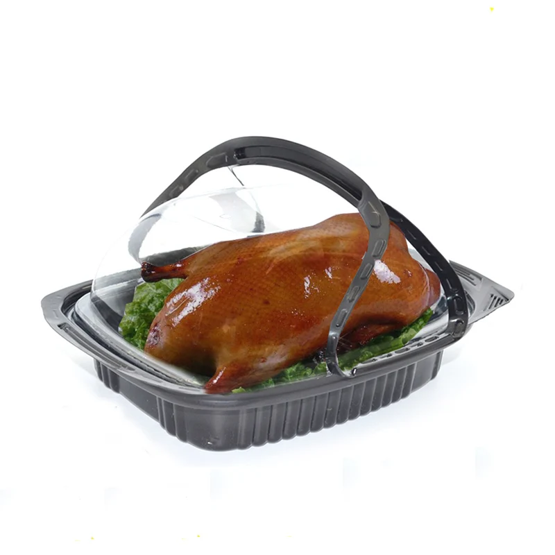 [20 шт] ZEQIU одноразовый контейнер для жареной утки, замороженных продуктов, магазин для жареной утки в супермаркете, предназначенный для Дня благодарения