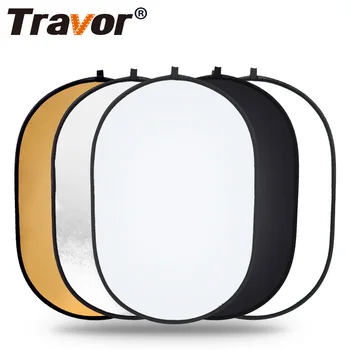 

Travor 60x90cm Collapsible Reflector Oval 5 in 1 Multi Disc Photography Studio Photo Light Reflector handhold portable photo